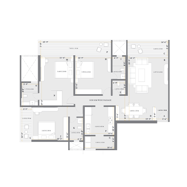 Tower C - 3 Bed Magnus (Type 1)